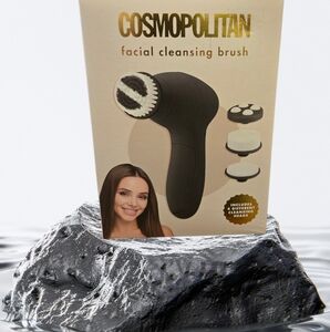 Cosmopolitan Black Facial Cleansing Brush NIB